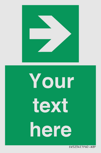 Custom Arrow Right Sign